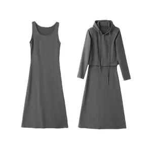 타노스여자 원피스 스커트 롱 가을 투피스 맨투맨 후드 세트 나시 데일리룩 코디 KUK3