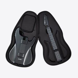 실리콘 줄이 있는 에어로밴드 기타 스마트 기타, 분리형 프렛보드가 여행용 사일런트 헤드폰 잭, 내장 스피커 및 드럼 시스템, 앱 플레이, MIDI