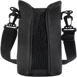 루정양 조절식 물병 캐리어 파우치 단열 커버 - 출퇴근 자전거 타기 하이킹에 적합 어깨끈 가능한 재사용
