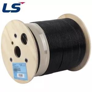 LS전선 옥외용 CAT6 UTP 기가 랜케이블 300M 블랙 단선 차폐 랜선 롤 제작 인터넷선 네트워크 통신 공사용