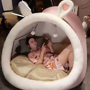 동굴 텐트 집 놀이방 쿠션 놀이터 인테리어 침대 돔 놀이공간 실내 가정용 놀이집