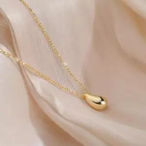 은목걸이 통통 물방울 2col 여성목걸이 데일리목걸이