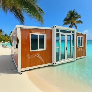 현대 호환식 3베드룸 확장형 조립식 접이식 주택, 풀옵션 컨테이너 하우스