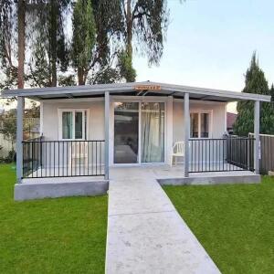 40피트  빌라형 이동식 컨테이너 하우스확장형 더블 윙 - 주택 및 사무실용