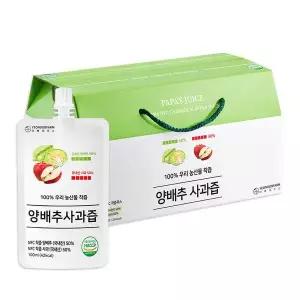 [하프클럽/연두팜]100% 착즙 양배추사과즙 100ml 30개입 한박스