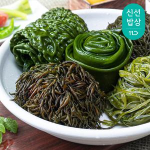 청정완도 염장 해초 3팩 미역줄기 300g / 쌈다시마 300g / 곰피미역 250g