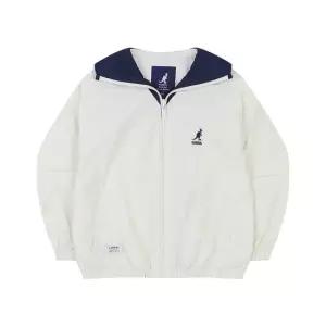 캉골키즈 세일러 카라 나일론 점퍼 QB 0003 아이보리