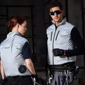 백본 헤드쿨링 선풍기조끼 낚시 등산 캠핑 레저용 베스트 얼음 냉풍 쿨러 워크웨어 유니폼