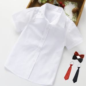 아동 기본 흰색 반팔 셔츠 보타이 세트