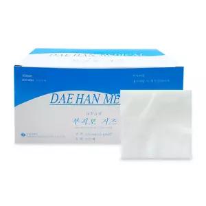 대한위재 부직포 거즈 1박스(200매) 10cm X 10cm X 4P 상처소독 드레싱 가아제