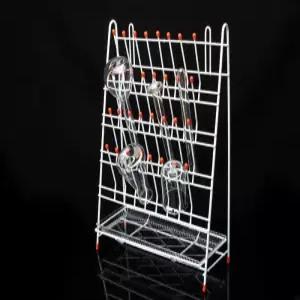 초자 기구 건조대 비이커 행거 플라스크 홀더 진열대 탁상용 물받침대 실험실