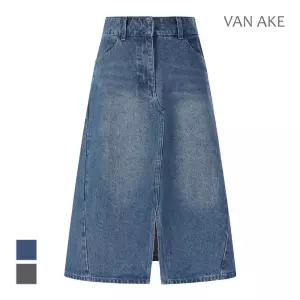 [반에이크] 벨티드 슬릿데님스커트_VB4XDKM203A