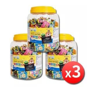 뽀롱뽀롱 뽀로로 비타민C 300정 x 3통 캐릭터 어린이 유아 키즈 아이 아기 비타민씨 캔디 사탕 츄어블