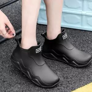 레인부츠 여자 방수신발 패션장화 숏 장마철 장화