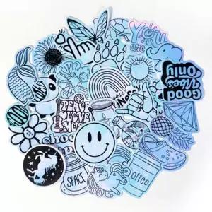 노트북 스티커 일러스트 다이어리 캐리어 리무버블 스티커 핸드폰 홀로그램 디자인 포인트 데코 소품 아트