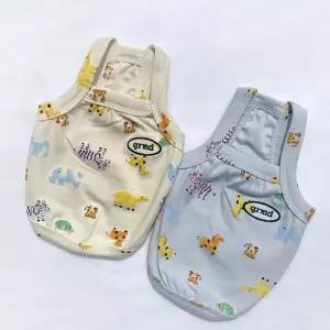 강아지 샤이닝 나시 크롭티 2XL 1P 반려견 여름티 애견배꼽티