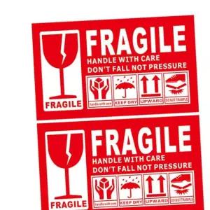 영문 취급주의 스티커 파손주의 택배 500매