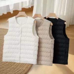 슬림 여성 패딩 조끼 레이어드 여성 경량 조끼 데일리베스트 가을