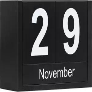 책상용 디어라인 나무 블록 달력 작은 크기의 일일 데스크톱 영구 홈 오피스 장식용 귀여운 날짜 표시