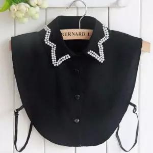 여성 넥케이프 모임 블라우스 코디 가짜 카라