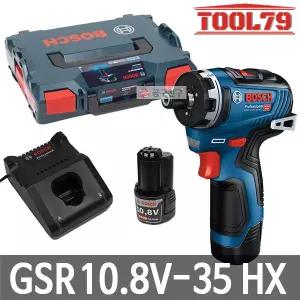 보쉬 GSR10.8V-35HX 충전 드릴 드라이버 10.8V 3.0Ah*2개 헤드 길이 126mm 브러쉬리스 1,750RPM