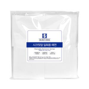 시크릿덤 일회용 해면 리필용 100장 부직포 피부관리실 해면