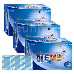 보령제약 그린세이프 매트에스 60매X3개/모기 매트 리필 