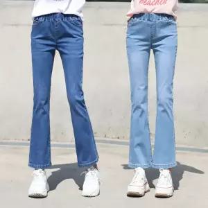 동대문스타일 여자 청바지 워싱 스판 밴딩 부츠컷 데님팬츠 SW2502