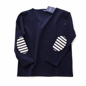 [대구백화점] [세인트제임스]길도 긴팔 무지 엘보패치 티셔츠(NAVY)