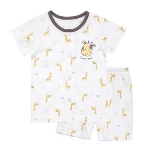 그린베베/출산/아기옷/신생아/남아/여아/아기잠옷/내복/실내복/런닝/나시/여름_기린나라 면 내의(반팔)