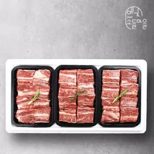 [롯데백화점]웰던푸드코리아 예가소들 한우 1등급 명품 갈비세트 1호 (찜갈비3팩,1.8kg,냉동)