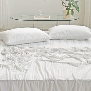 누비지오 부스터 냉감 홑이불 + 베개커버 세트, 그레이, Q