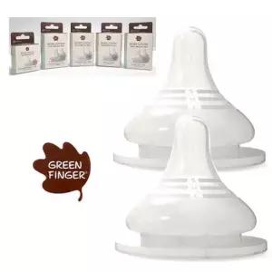 그린핑거 베베그로우 젖꼭지 2P SS S M L LL 더블하트 젖병호환