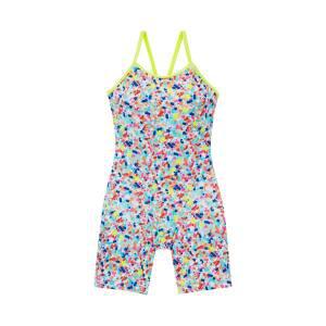 루니덕 여아 실내수영복 NEON SHOOTING STAR 4부 반신 주니어 생존수영복 G0, 65