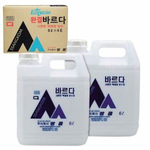 국산 시멘트 액체형 방수제 1통(6L) 반품불가 완결 바르다 방수액