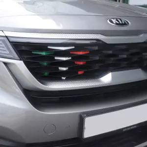 셀토스 앞범퍼 그릴 삼선 라인 포인트 실외 데칼 시트지 익스테리어 차량 스티커 꾸미기 용품