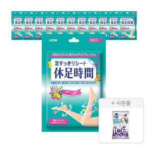 휴족시간 쿨링시트, 6입, 12개 + 증정 (냉감테라피 데오 시트 15매, 1개)
