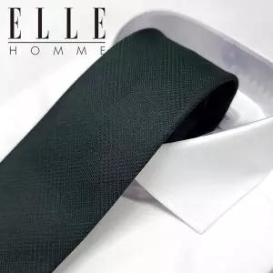 [하프클럽/엘르 잡화]엘르옴므 실크 자동/지퍼 넥타이 - 올드머니 그린 8cm