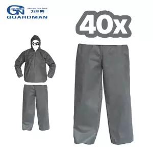 가드맨 PP 일회용 하의 방진복 보호복 작업복 발수 40P