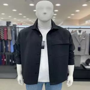 [트루젠]남자 여름 자켓형 쿨 폴리 블랙 셔츠 캐주얼 남방 자켓 아우터 셔켓