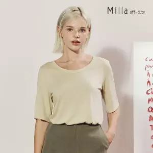 [최초가 59 900원] 밀라 25SS 프렌치 린넨 혼방 티블라우스 4종