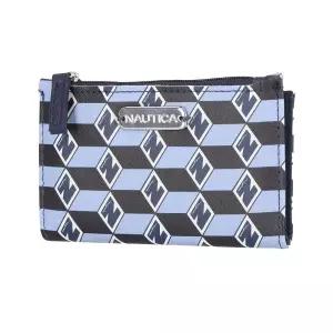 Nautica HIGH 하이 Tide 여성용 소형 지갑 RFID 차단 슬림 신용 카드 홀더 지퍼 동전 포켓 신분증 창이 있