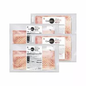 크레잇 오리지널 베이컨 1kg x2개+육질탄탄 베이컨 1kg x2개