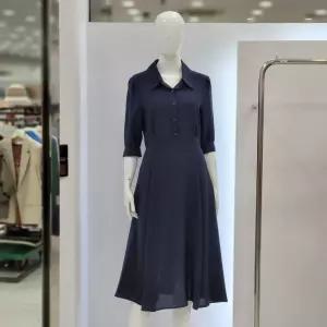 [꼼빠니아]25SS 단아한 카라넥 플리츠 원피스 CAFU4 WOP100 660_YS