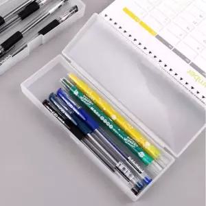 고품질 무지 플라스틱 필통 파우치 학용품 초등 중학생 고등 변신 (WFGRJQG)