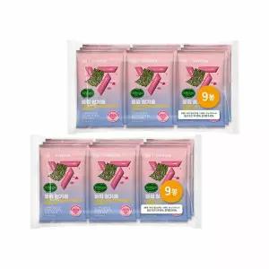 비비고 x 세븐틴 돌김 참기름 4g 9입 x2개 (총 18봉)