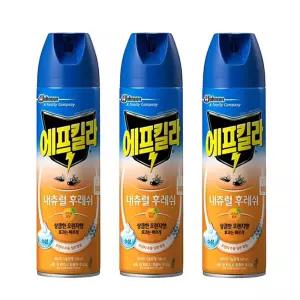 에프킬라 에어졸  내츄럴후레쉬 오렌지향 500ml x 3개