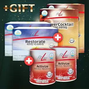더블세트 독일PM쥬스 독일피엠 피트라인 3종 x 2세트 (파워칵테일2+리스토레이트2+액티바이즈2) + 감사선물