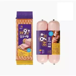[목우촌] 주부9단 살코기햄 1kg + 로스구이 250g X 2개