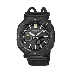 [롯데백화점]지샥 PRJ-B001B-1DR 프로트렉 등산 캠핑 터프솔라 블루투스 워치